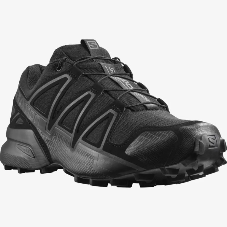 Botas Táticas Salomon Speedcross 4 Wide Forces Masculino Pretas | PT E19352